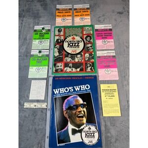 1988 North Sea Jazz Festival Miles Davis Santana Tickets + Programs Rare Lot
